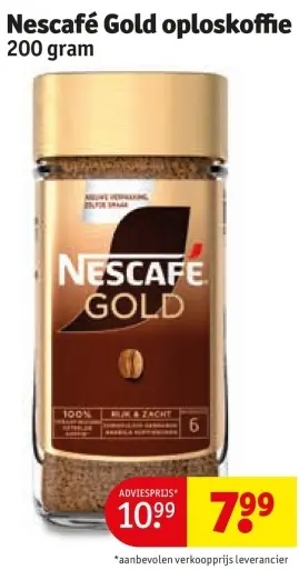 Aanbieding: Gold oploskoffie