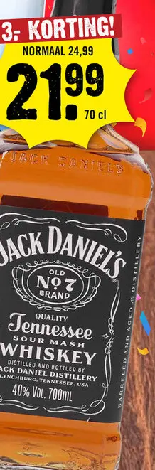 Aanbieding: Jack Daniel's Tennessee Whiskey