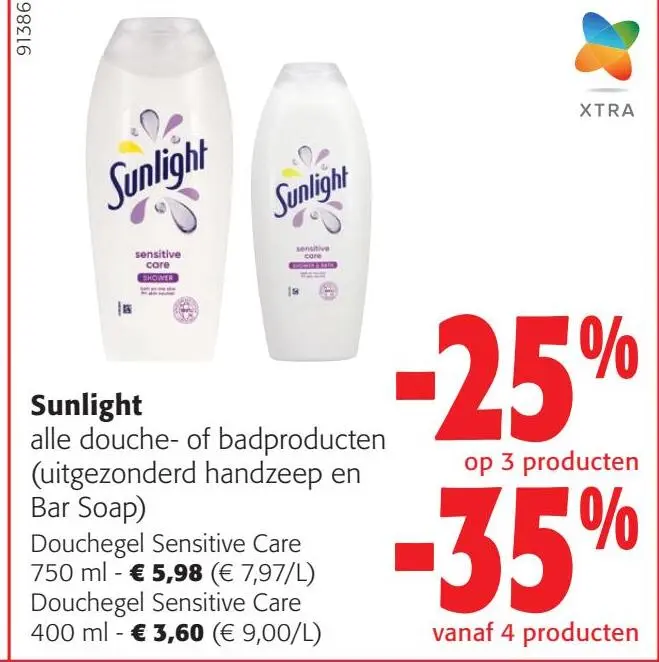 Aanbieding: Douchegel Sensitive Care