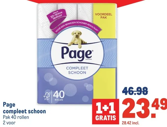 Aanbieding: Page compleet schoon
