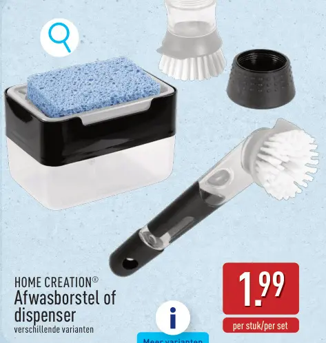 Promotie: Afwasborstel of dispenser