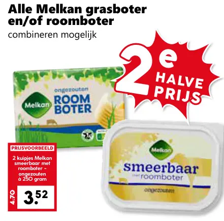 Aanbieding: grasboter en/of roomboter