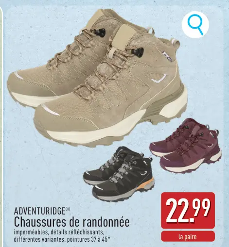 Offre: ADVENTURIDGE® Chaussures de randonnée