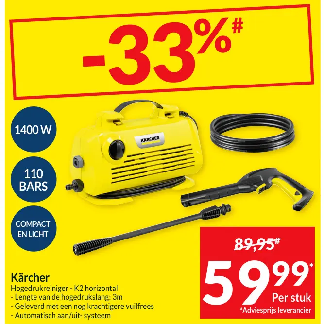 Promotie: Hogedrukreiniger - K2 horizontal