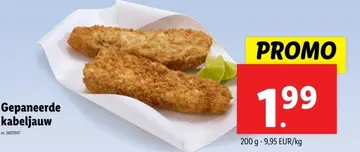 Aanbieding: Gepaneerde kabeljauw
