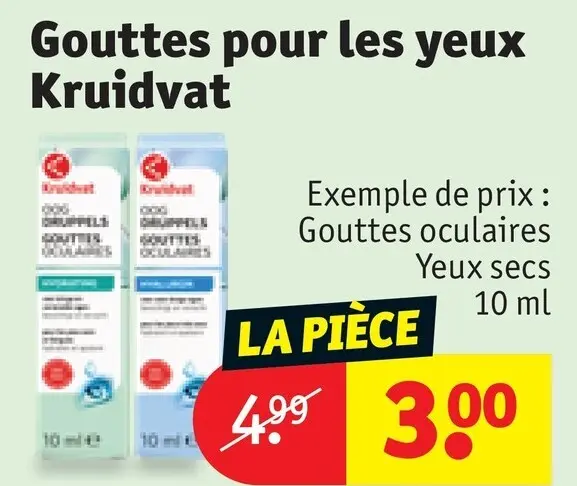 Offre: Gouttes pour les yeux