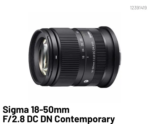 Offre: Sigma 18-50mm F/2.8 DC DN Contemporary