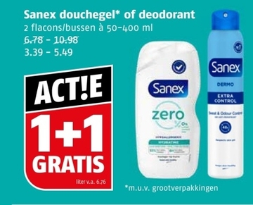 Aanbieding: Sanex douchegel of deodorant