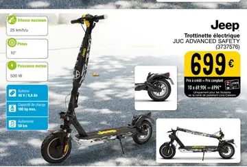 Offre: Trottinette électrique JUC ADVANCED SAFETY