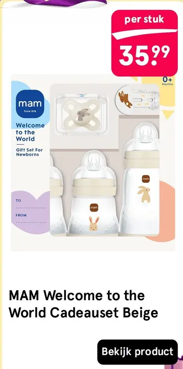 Aanbieding: MAM Welcome to the World Cadeauset Beige