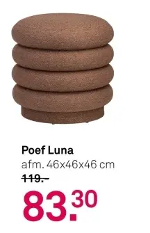Aanbieding: Poef Luna