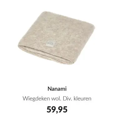 Aanbieding: Wiegdeken wol