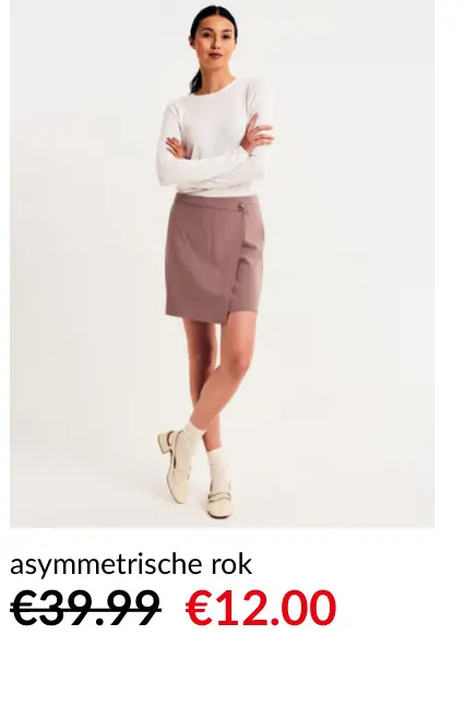 Promotie: asymmetrische rok
