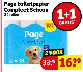Promotie: Toiletpapier Compleet Schoon