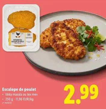 Offre: Escalope de poulet