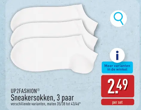 Promotie: Sneakersokken