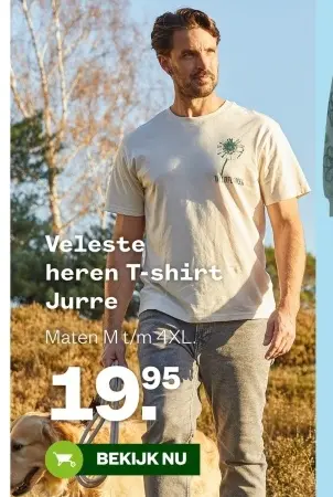 Aanbieding: Veleste heren T-shirt Jurre