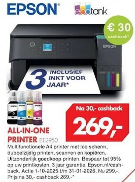Aanbieding: All-in-one printer et-2950