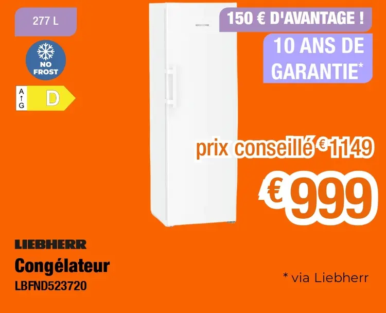 Offre: Congélateur