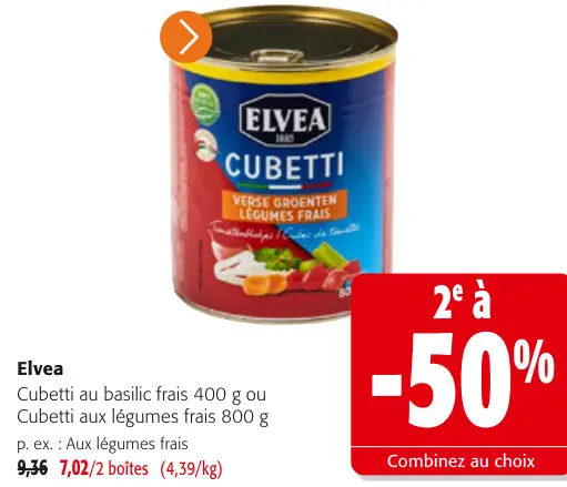 Offre: Cubetti au basilic frais of Cubetti aux légumes frais