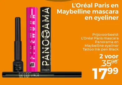 Aanbieding: Mascara en eyeliner