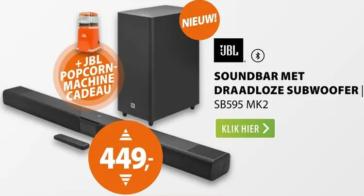Aanbieding: Soundbar met draadloze subwoofer SB595 MK2