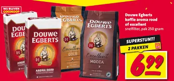 Aanbieding: Douwe Egberts koffie aroma rood of excellent