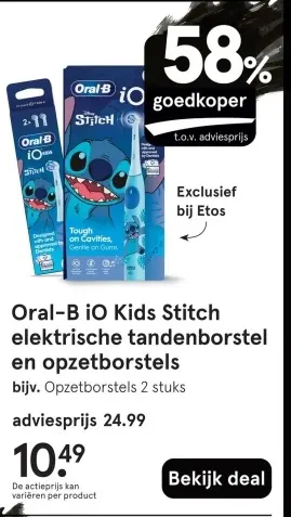 Aanbieding: Elektrische tandenborstel en opzetborstels