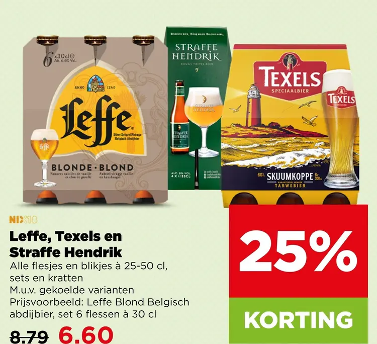 Aanbieding: Leffe, Texels en Straffe Hendrik