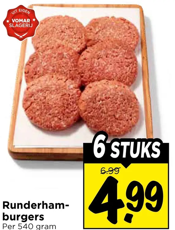 Aanbieding: Runderhamburgers