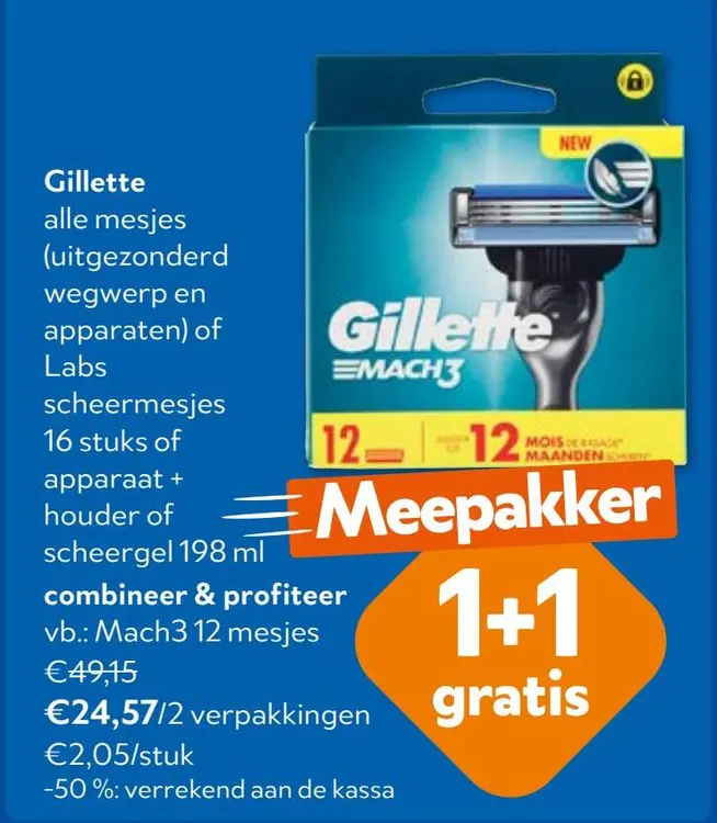 Aanbieding: Gillette alle mesjes