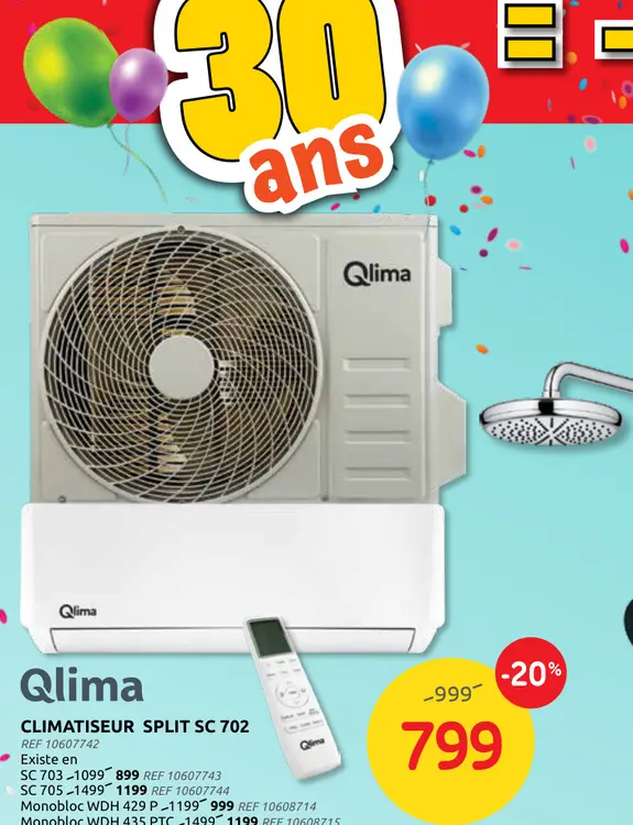 Promotie: Climatiseur split sc 702