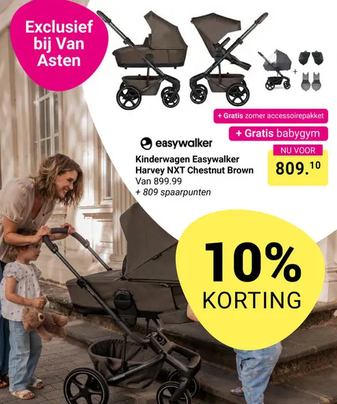 Aanbieding: Kinderwagen Easywalker Harvey NXT Chestnut Brown
