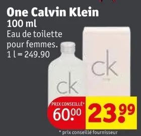 Offre: One Calvin Klein