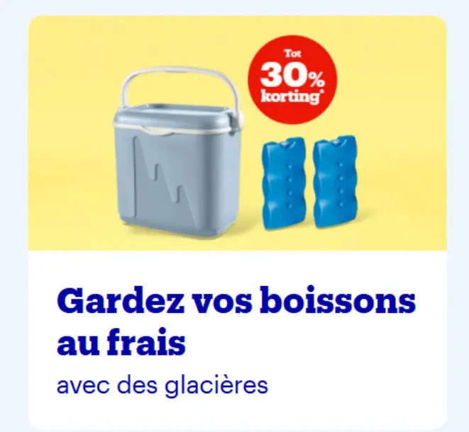 Offre: Gardez vos boissons au frais