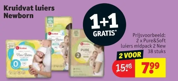 Promotie: Kruidvat luiers Newborn