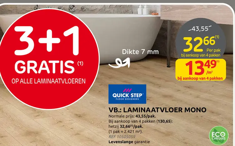 Promotie: Laminaatvloer mono