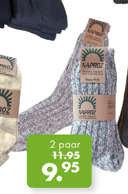 Aanbieding: Wollen Noorse Sloffen
