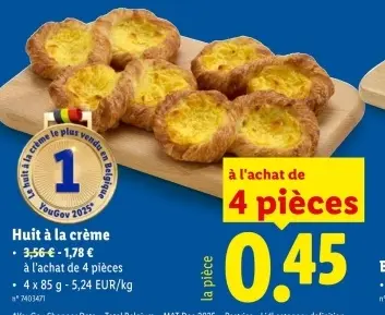 Offre: Huit à la crème