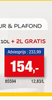 Aanbieding: Levis primer muur & plafond 12l wit