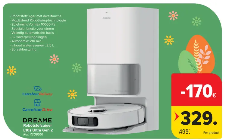 Promotie: Robotstofzuiger L10s Ultra Gen 2