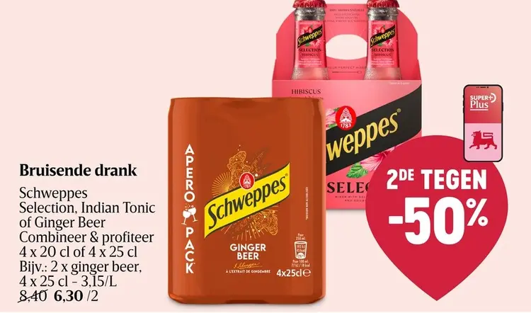 Promotie: Bruisende drank Schweppes Selection, Indian T