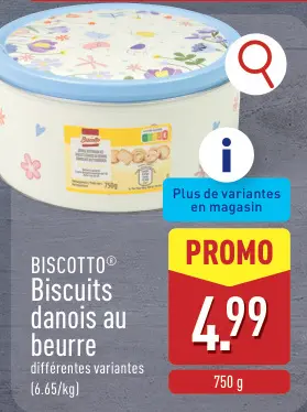 Offre: Biscuits danois au beurre