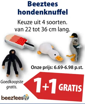 Aanbieding: Beeztees hondenknuffel