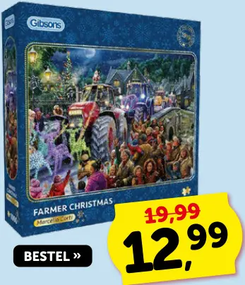 Promotie: Gibsons Farmer Christmas legpuzzel