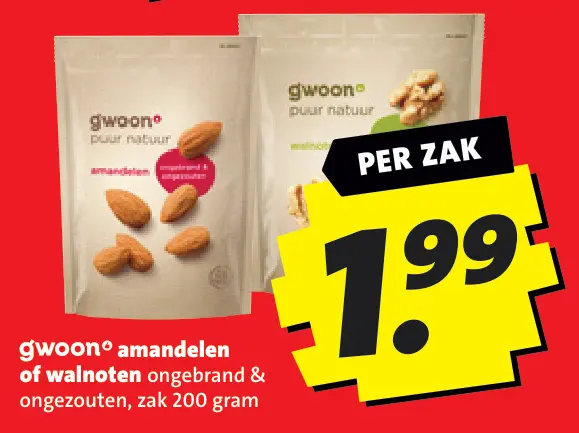 Aanbieding: amandelen of walnoten