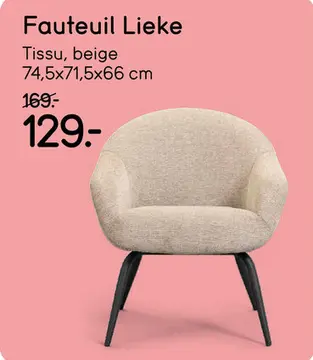 Offre: Fauteuil Lieke
