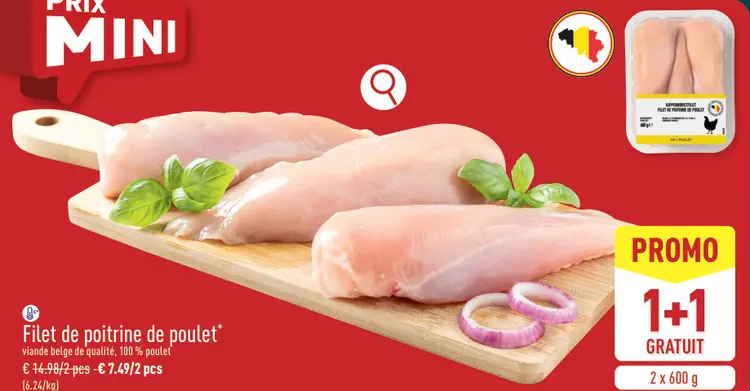 Offre: Filet de poitrine de poulet