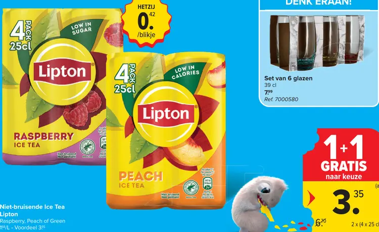 Promotie: Niet-bruisende Ice Tea