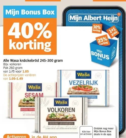 Aanbieding: knäckebröd